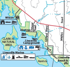 map of Linesville Campground, Pymatuning State Park